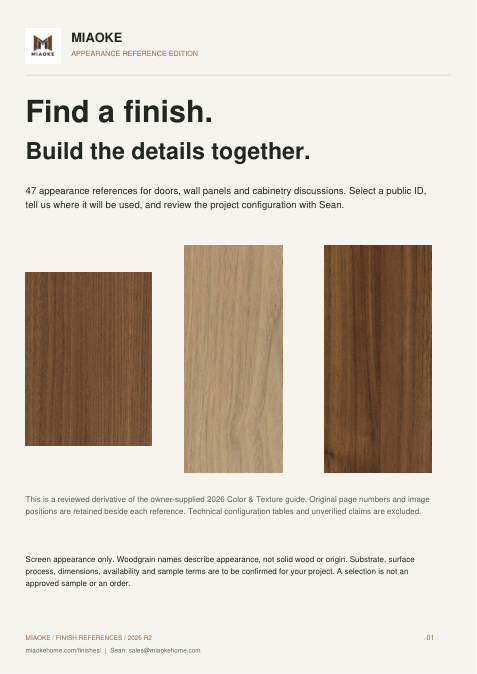 MIAOKE Finish Reference reviewed guide cover