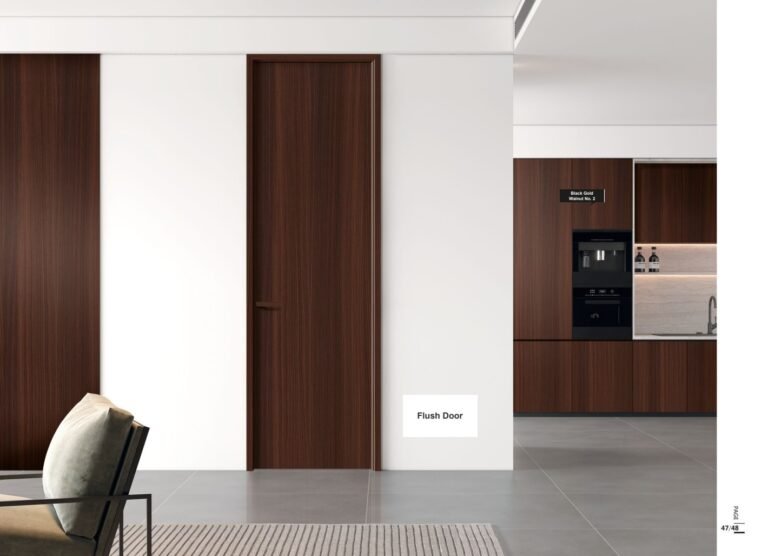 Flush door - Black Gold Walnut No. 2 — digital model reference